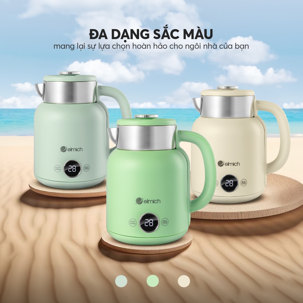 (Chỉ 25-29.06)Ấm đun nước siêu tốc Elmich 1,5L KEE-8456