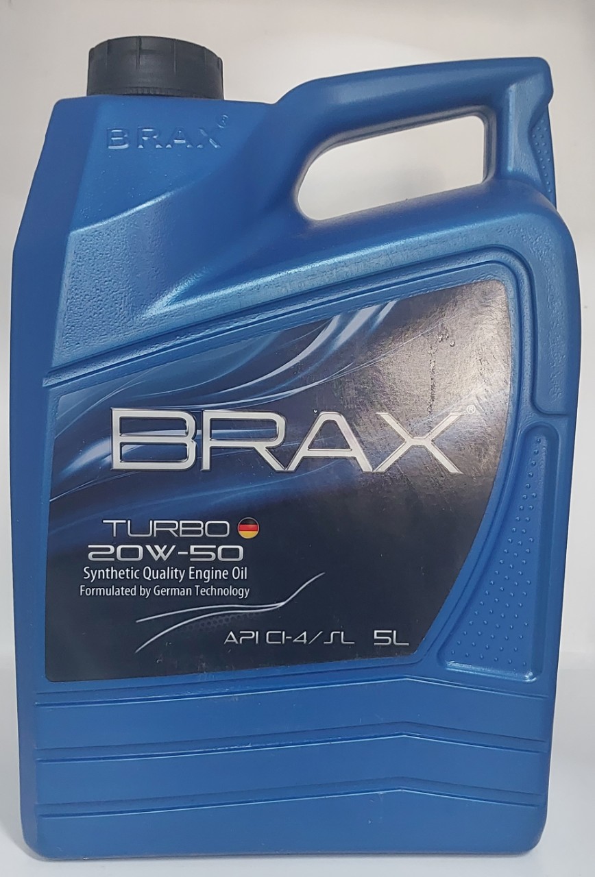 Dầu nhớt Brax Turbo 20W50 API CI-4 SL dầu nhớt tổng hợp,