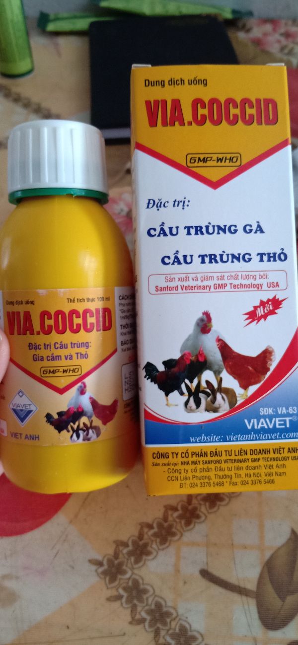Via Coccid Trị Cầu Trùng Gà, Thỏ 100Ml - 370