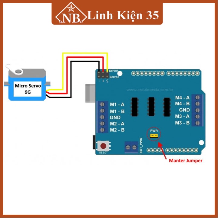 Mạch module điều khiển động cơ L293D