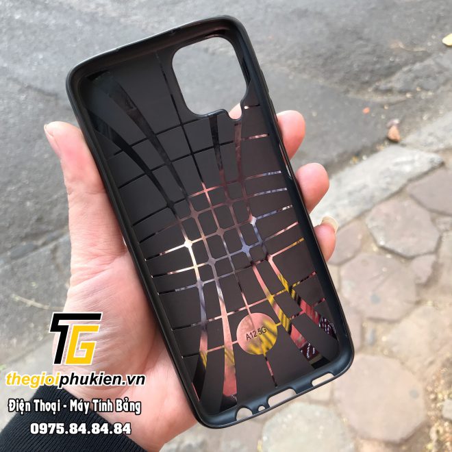 Ốp lưng sillicon giả da Auto Focus dành cho Samsung Galaxy A12