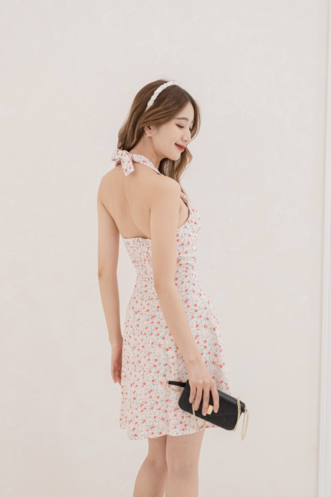 Đầm FLAVIA - Đầm cột cổ smocking eo