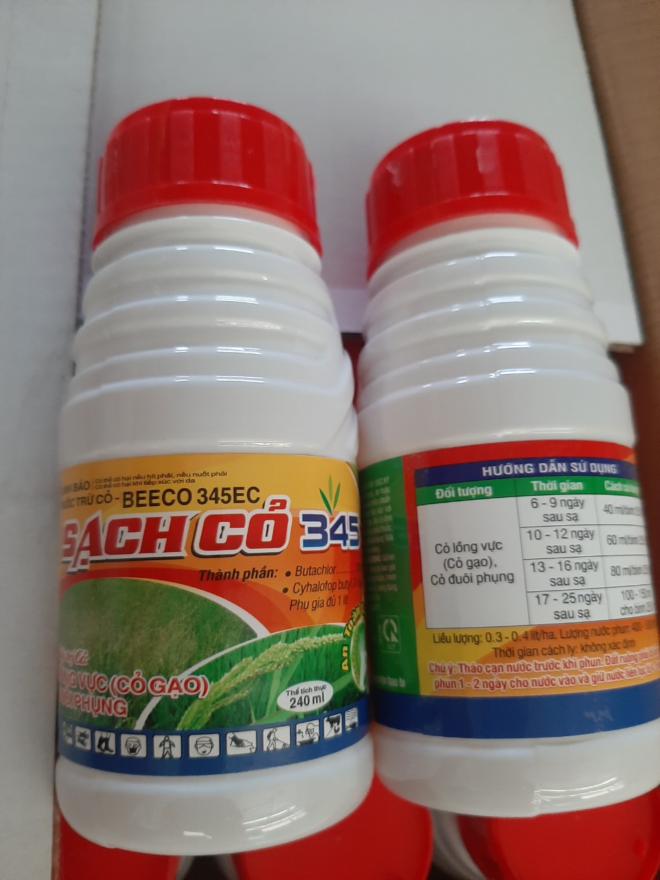Thuốc trừ diệt cỏ chác lác, cỏ gạo, cỏ đuôi phụng, cỏ lồng vực - chai dktazone 480SL: - Sạch cỏ