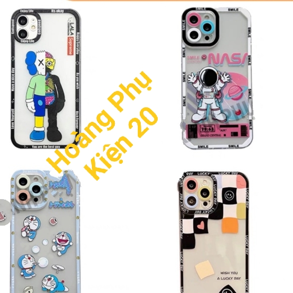 Ốp Lưng Iphone Trong Cạnh Vuông Siêu Hot (VIỀN NỔI)