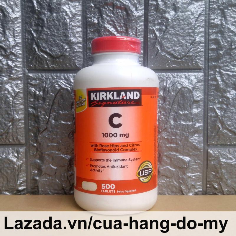 Viên uống Vitamin C 1000mg Kirkland Hộp 500 Viên - Tăng sức đề kháng cao cấp