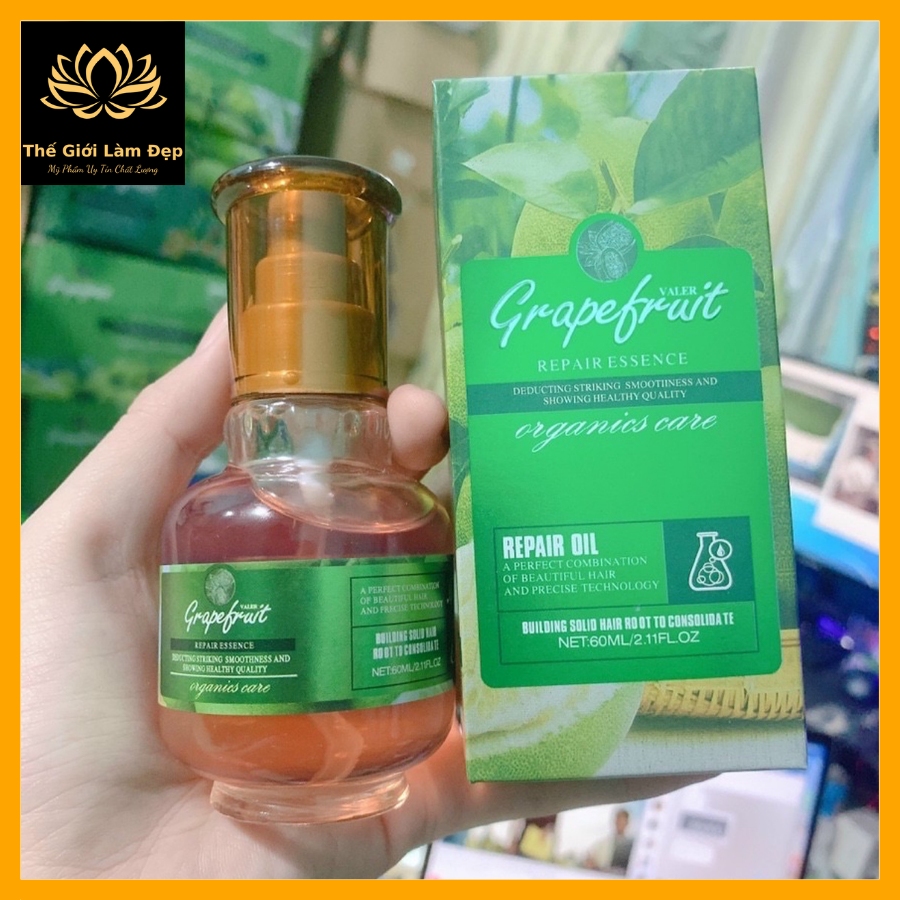 Tinh dầu dưỡng tóc bưởi grapefruit 60ml ngăn rụng tóc phục hồi tóc hư tổn _ camy store