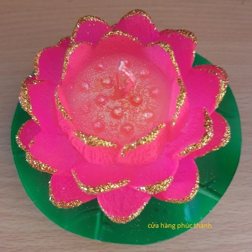 sáp nến hoa bông sen nở