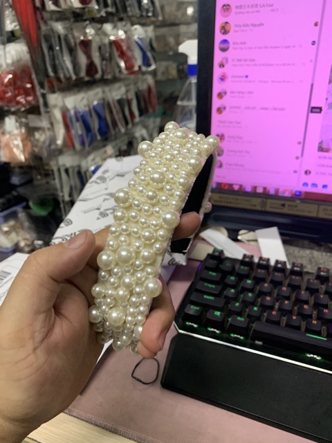 [HCM]Băng đô hạt trai cài tóc cô dâu GiangPKC
