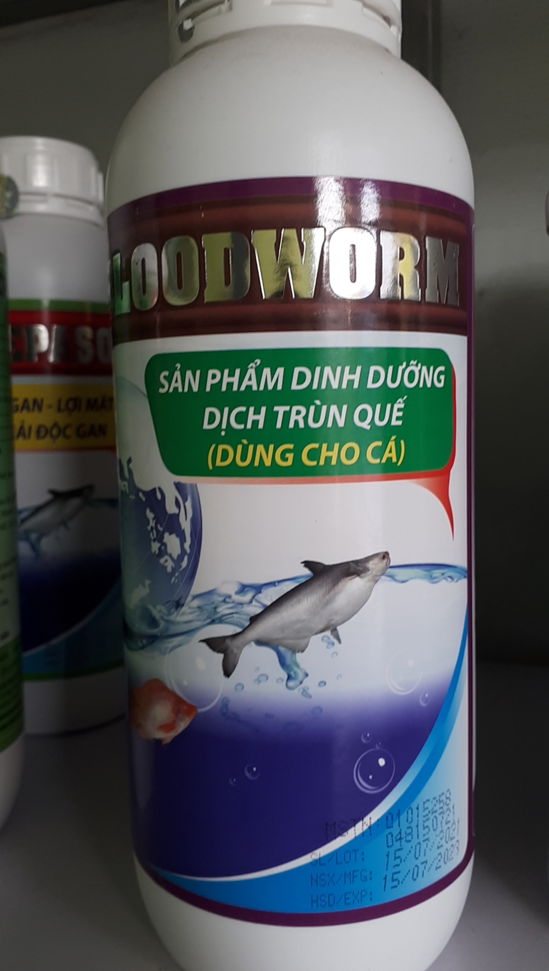 Dịch trùn quế cho động vật thủy sản