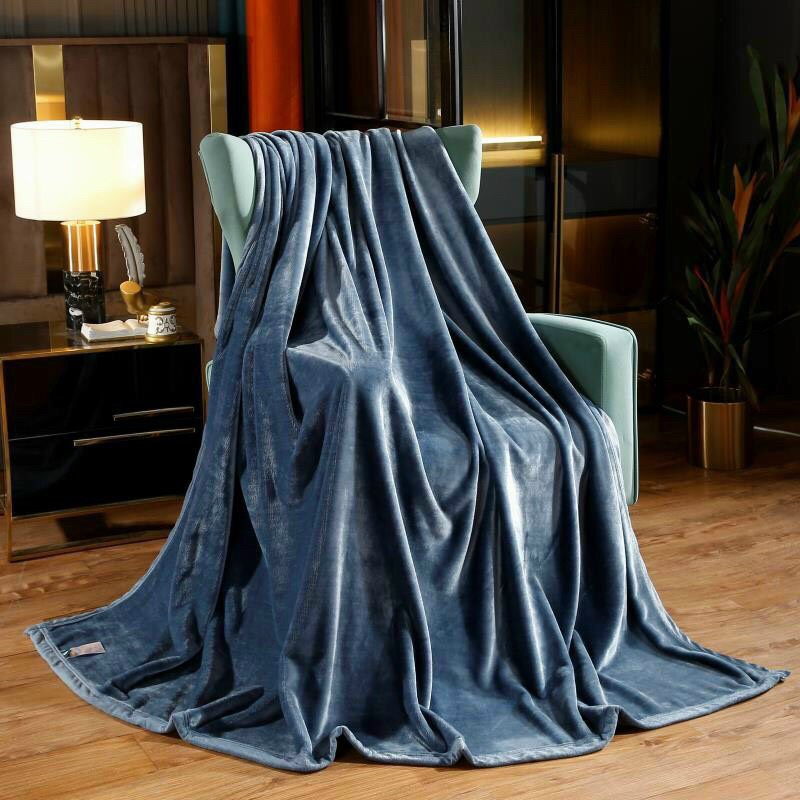 Chăn lông thỏ Muji - Blanket mỏng nhẹ siêu ấm