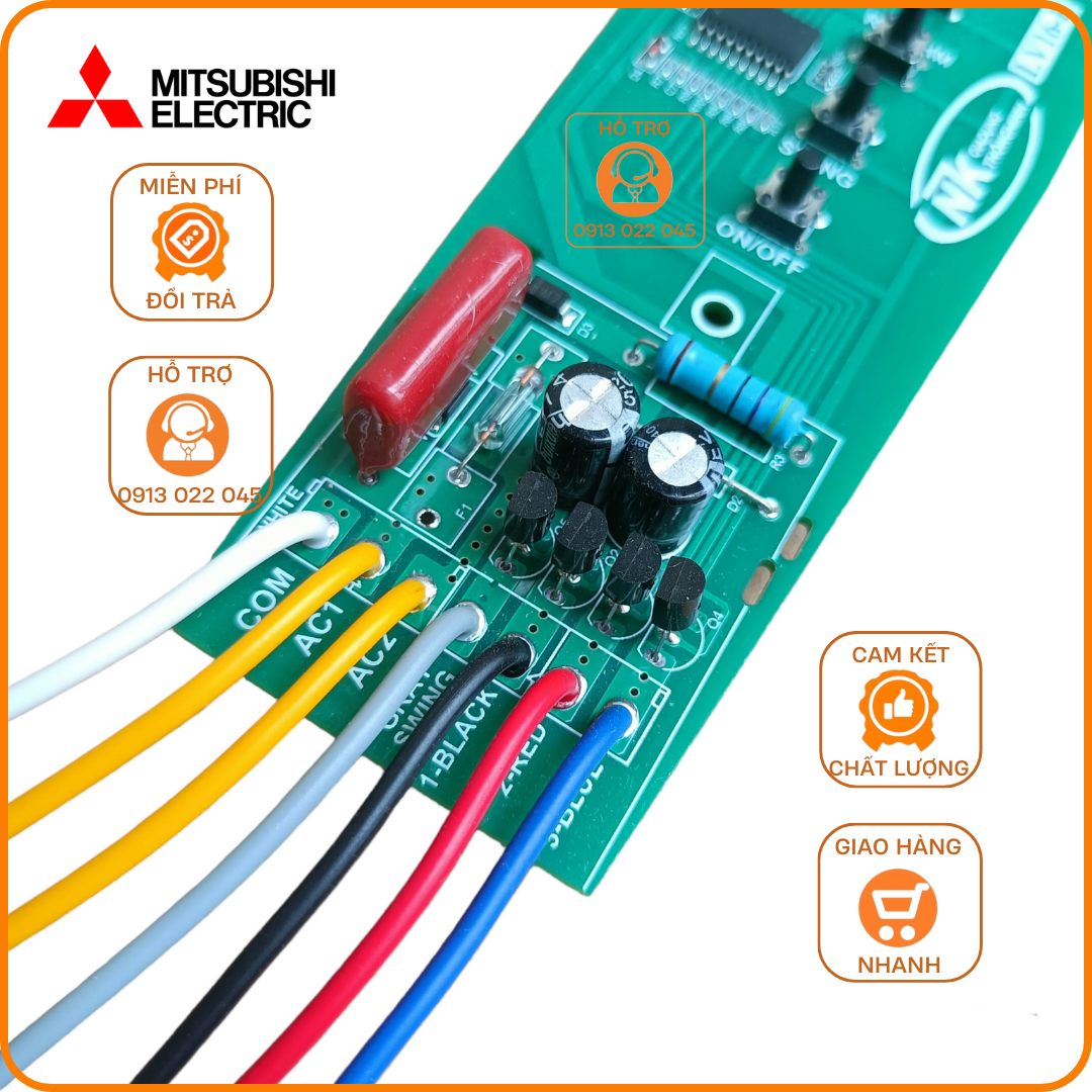 Mạch quạt cây Mitsubishi LV16 (Hàn sẵn dây dài 13cm)