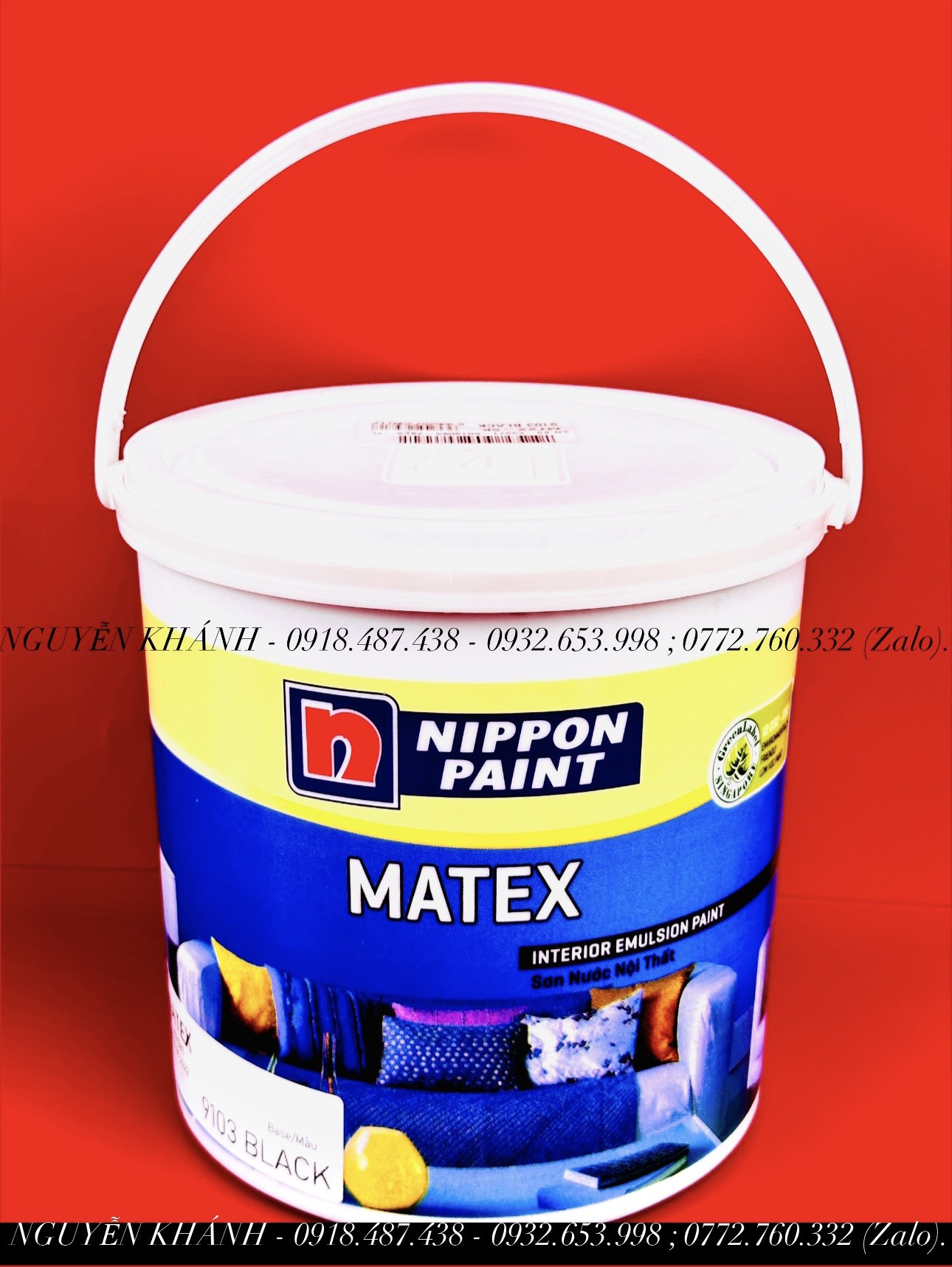 Sơn nước Matex đen, trắng chính hãng nippon