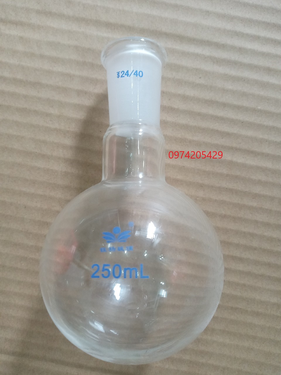 Bình cầu đáy tròn 250ml cỡ nhám 24/40