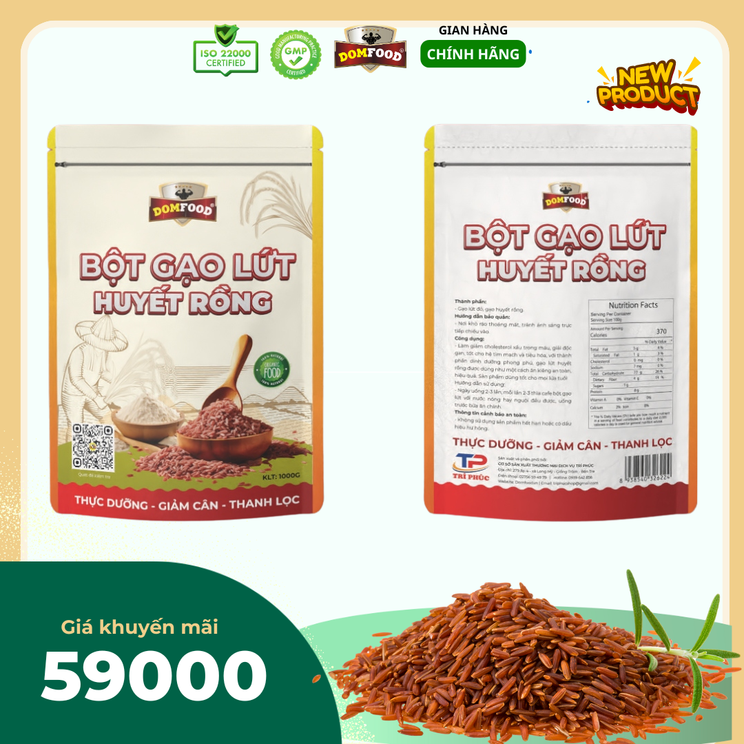 Bột gạo lức giảm cân thực dưỡng ( túi 01 kg)