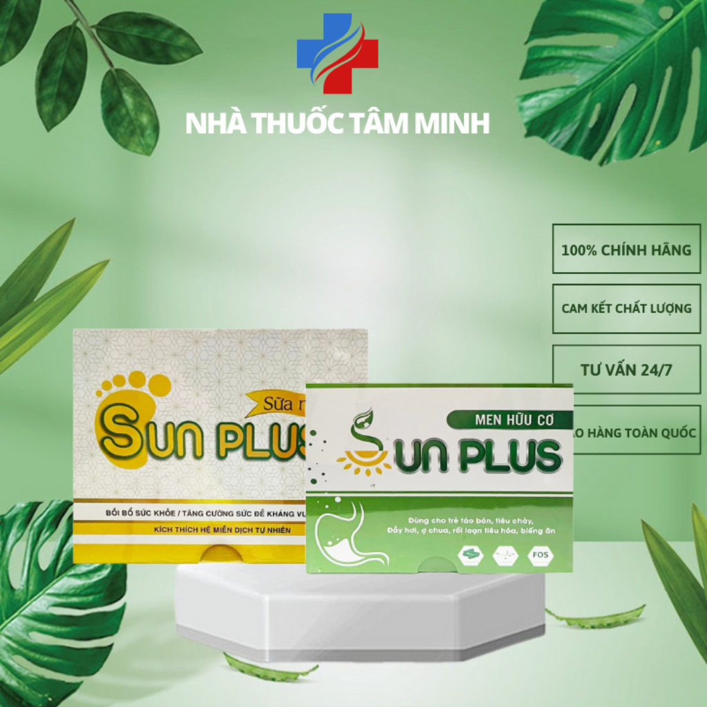 Men hữu cơ sunplus - sữa non sunplus bổ sung chất xơ