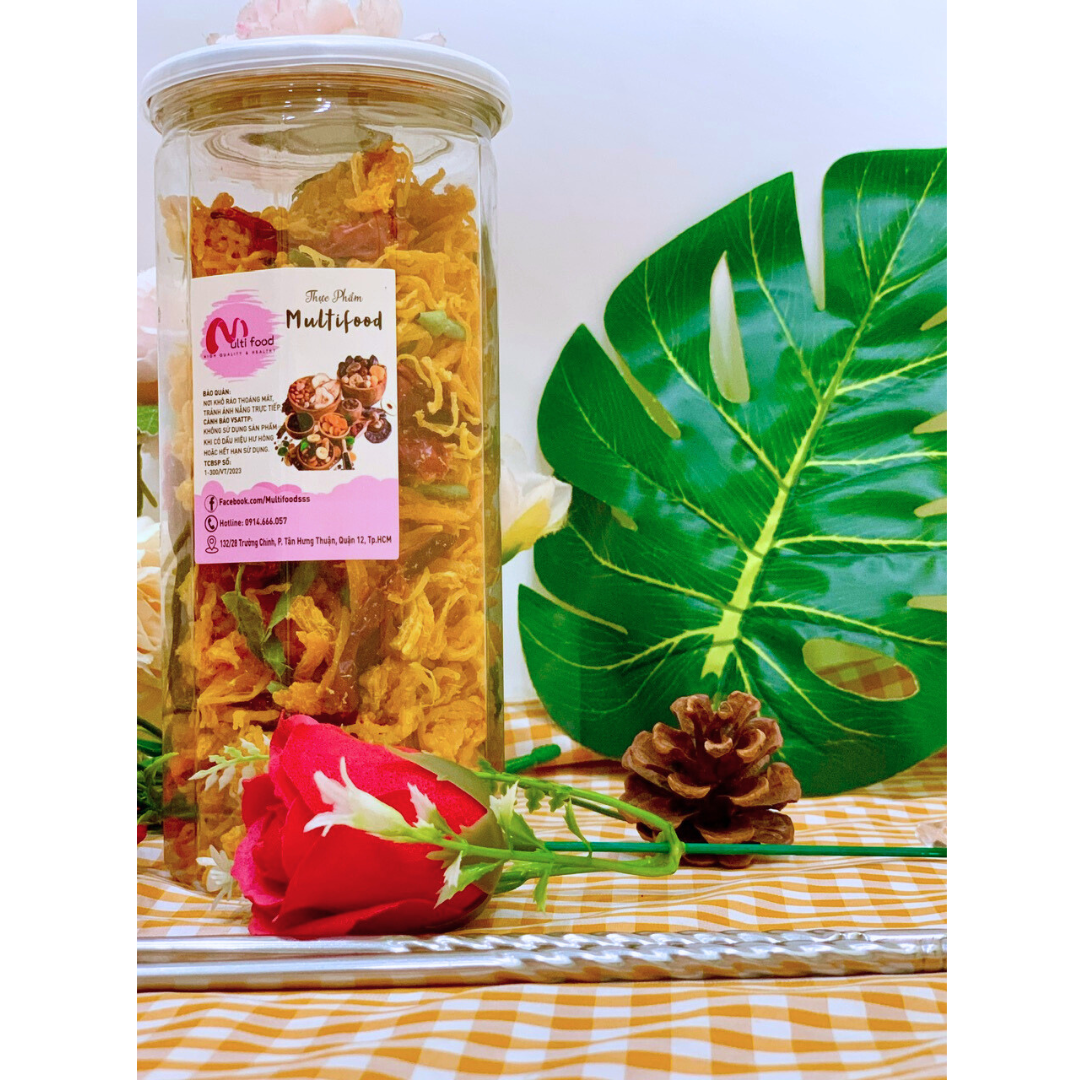 300G KHÔ GÀ LÁ CHANH ( LON PET ) MULTIFOOD