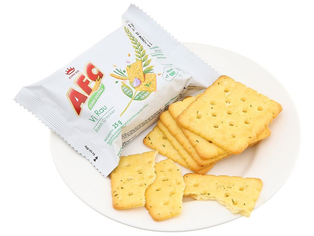 Combo 3 hộp Bánh AFC vị Rau Củ 172g