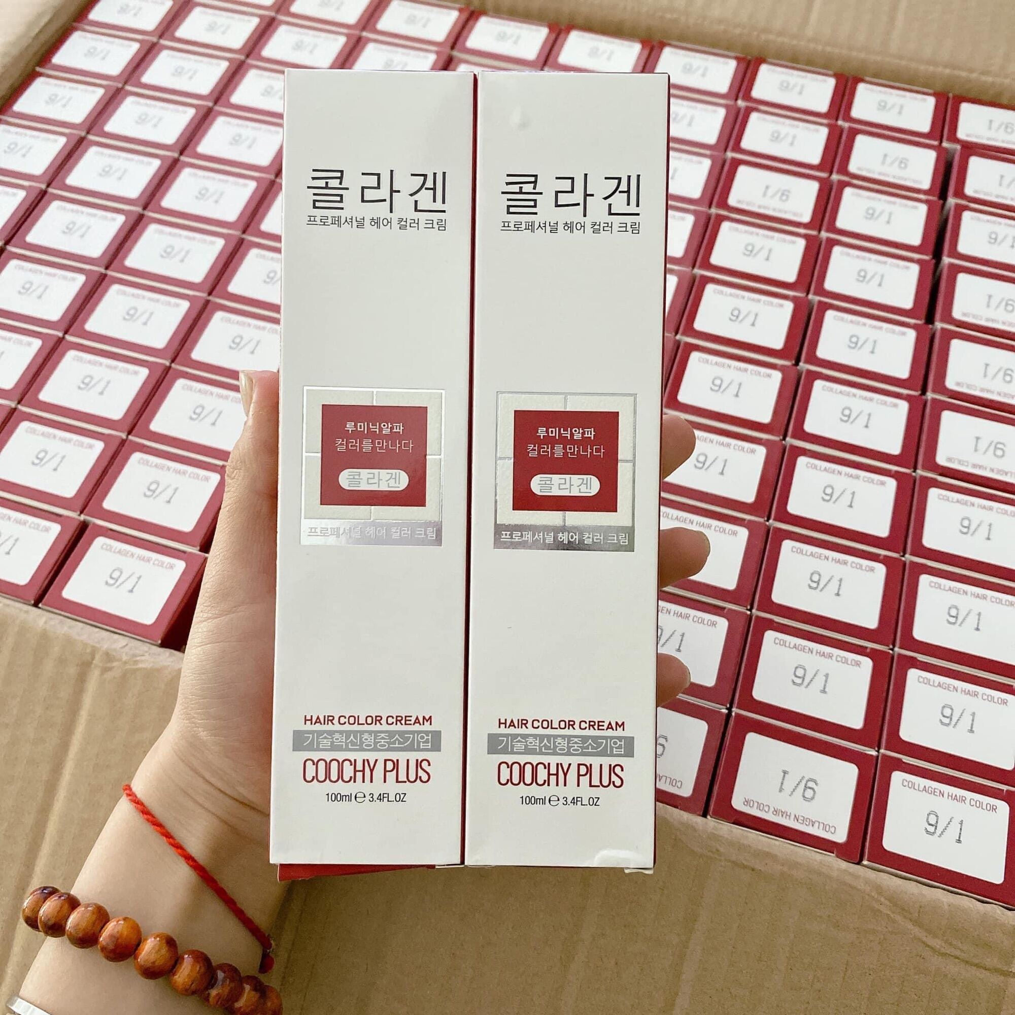 Nhuộm màu Hàn Quốc đủ mã màu chưa kèm oxy