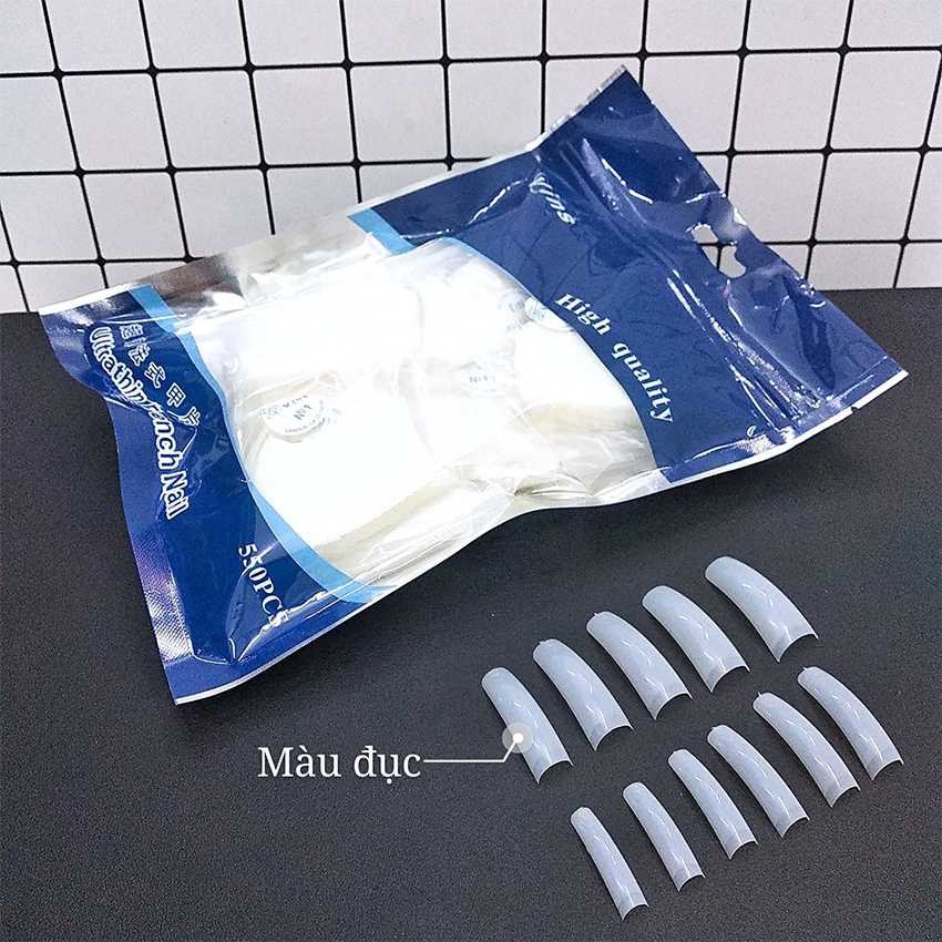Móng nối Mỹ loại mới 550 móng đủ size - Móng tip form đẹp rất dẻo và bền