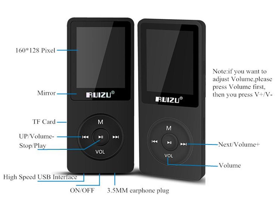 Máy Nghe Nhạc Hifi Mp3 Ruizu X02