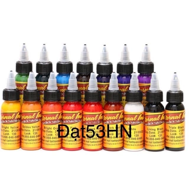 Bộ 16 mầu mực tập xăm