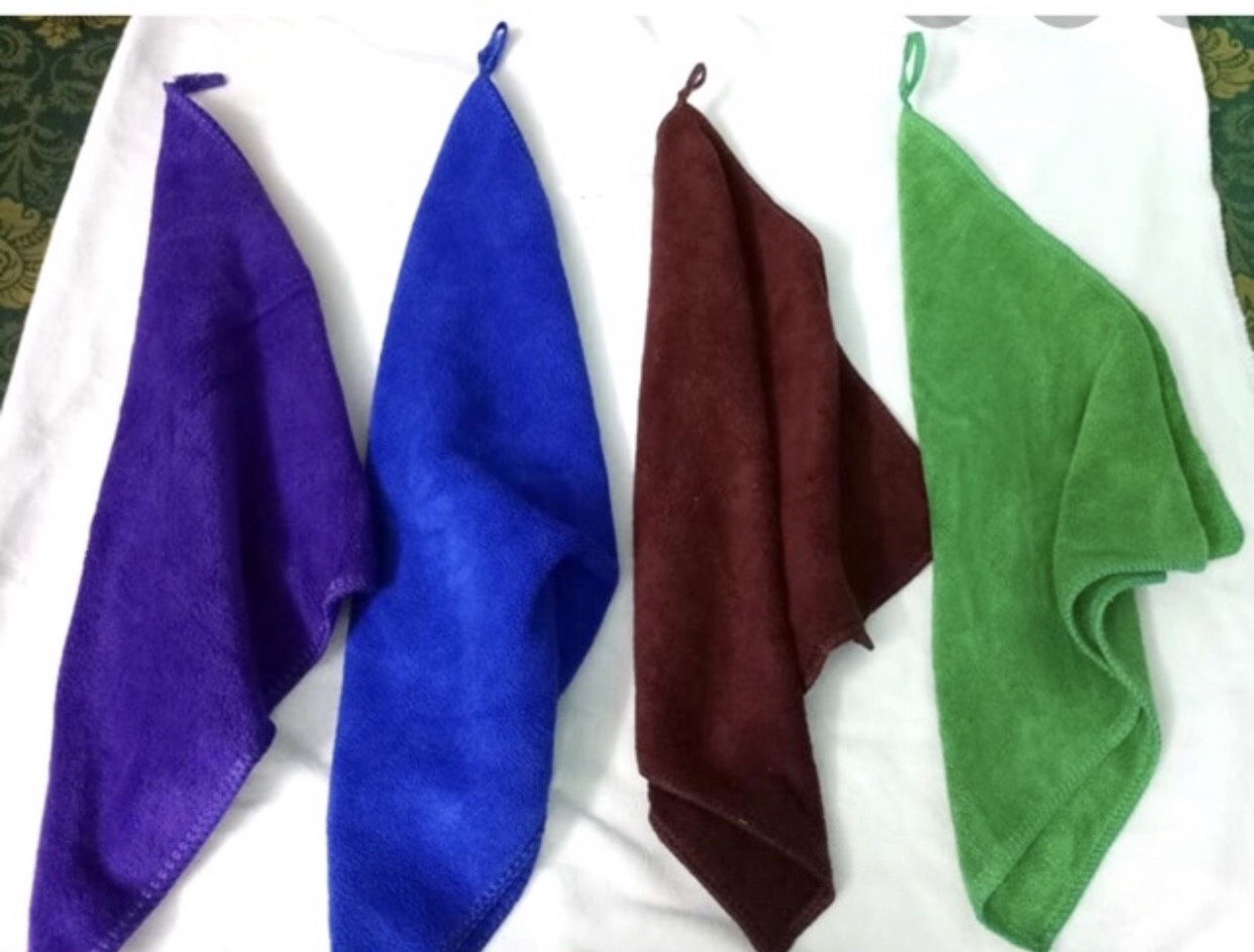 Combo 10 và 5 khăn sử dụng đa năng lau xe lau tay bếp và làm nail cotton siêu thấm . khổ 25x50 và 30x30 có móc ảnh thật
