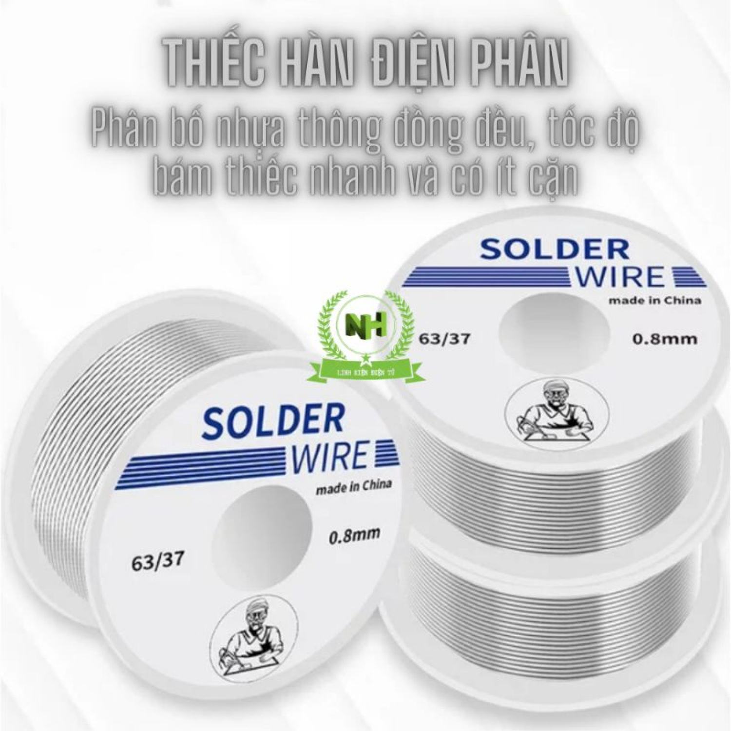 Thiếc hàn solder wire cho mối hàn chắc bền và bóng mịn