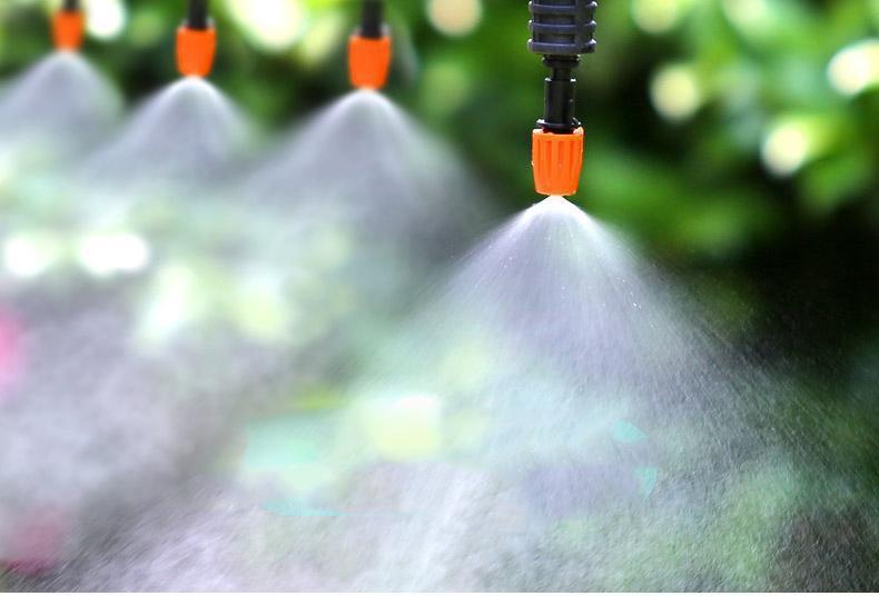 10 đầu tưới phun sương - béc phun sương 1 cửa điều chỉnh được - tưới lan, Chất liệu nhựa cao cấp