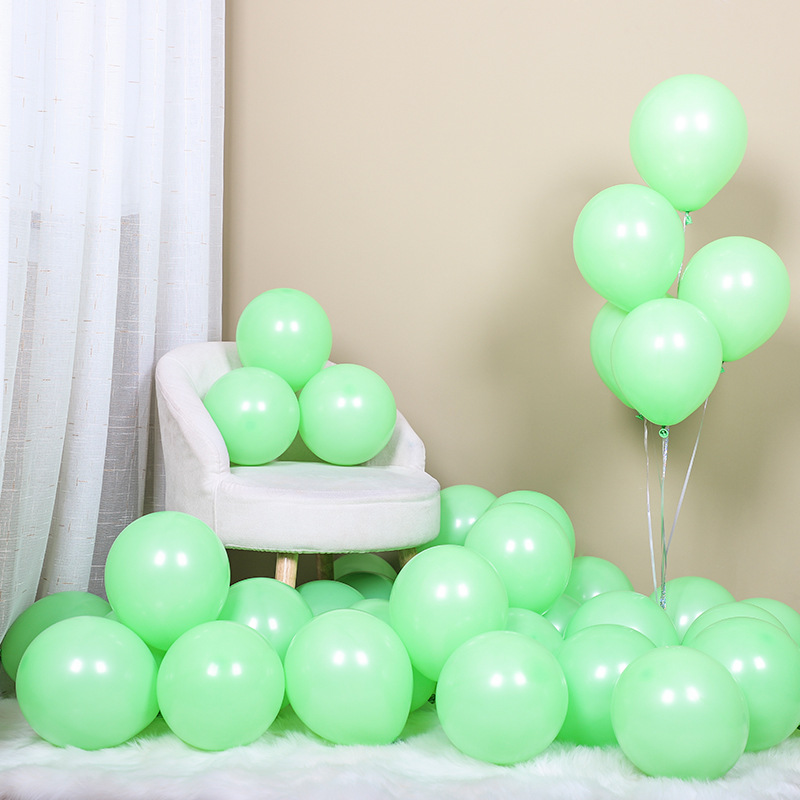 100 quả Bóng bay sinh nhật trang trí 10 inch, bong bóng trang trí sinh nhật Tông Lì Kích thước 25-28cm
