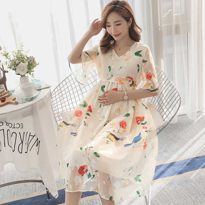 [HCM]Đầm bầu công sở cho bé bú sau sinh