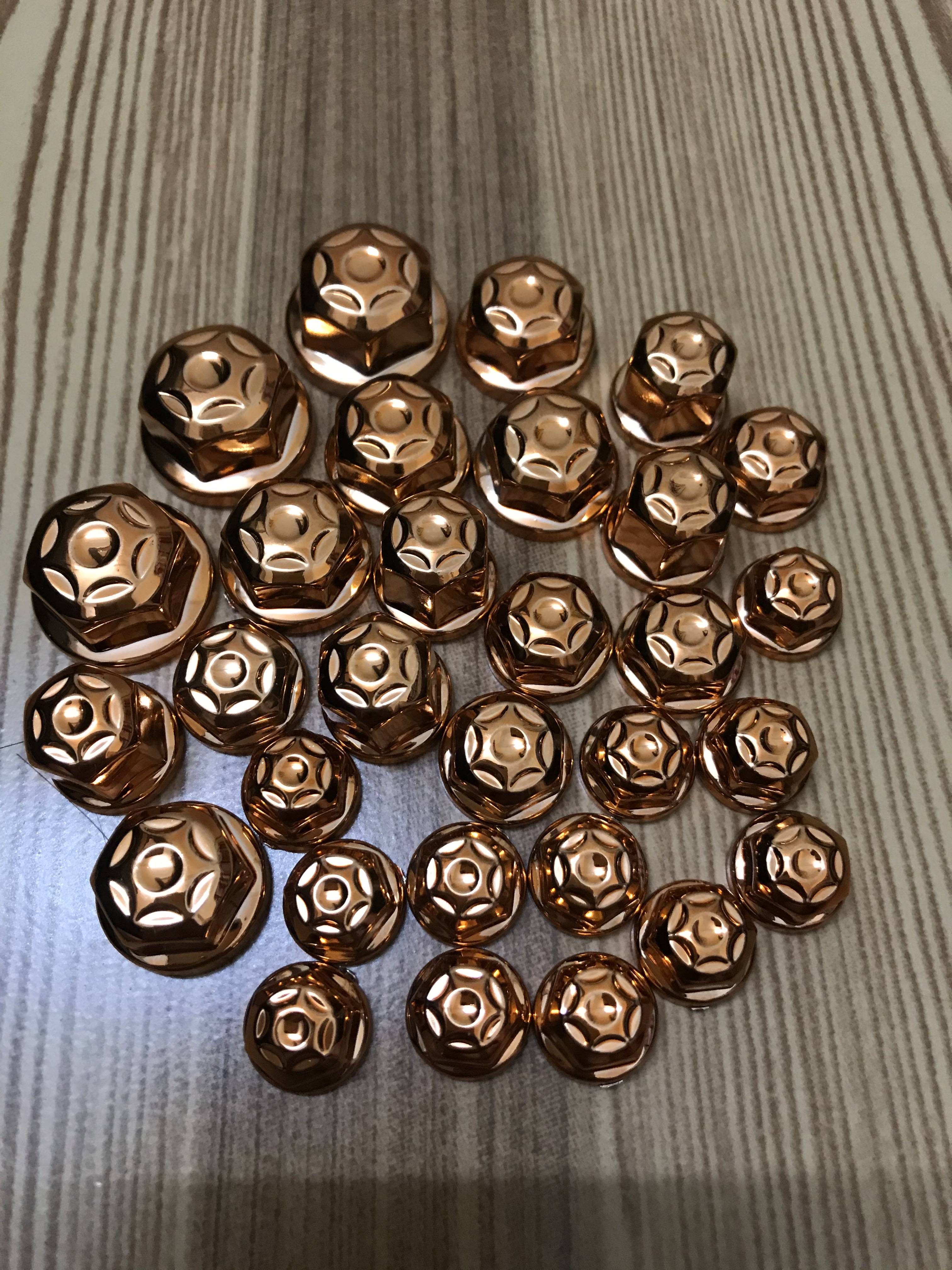 [HCM]Bộ Chụp ốc màu - 1 bộ 30 con ( đồng )