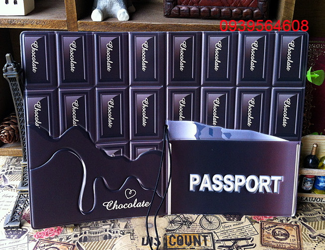 Bao bọc passport/ hộ chiếu da PU mẫu xịn 3D