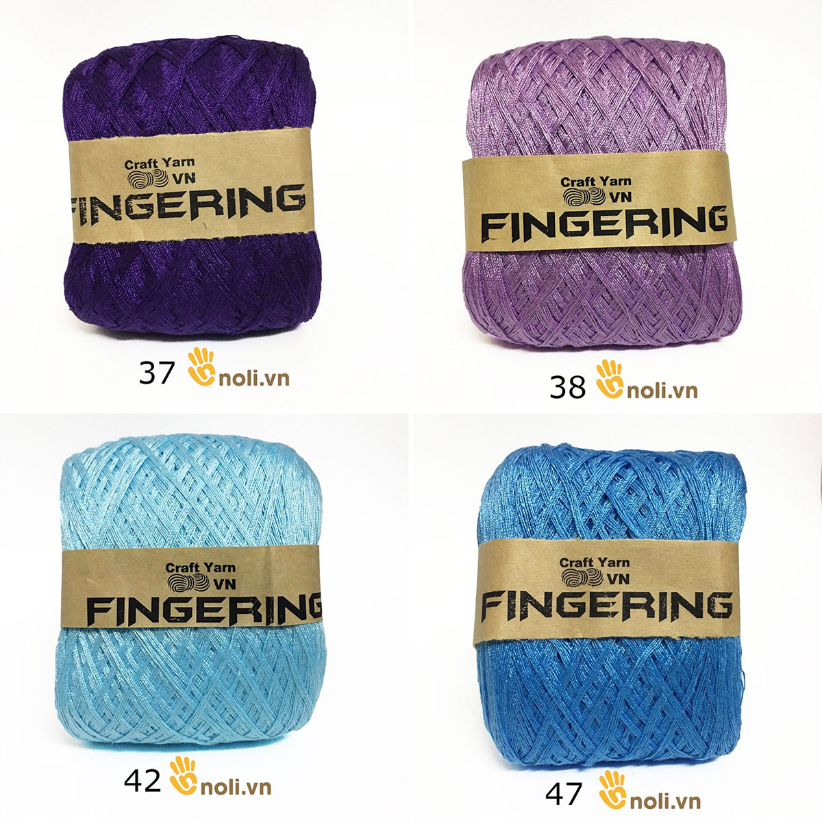 Shiny Fingering cotton yarn