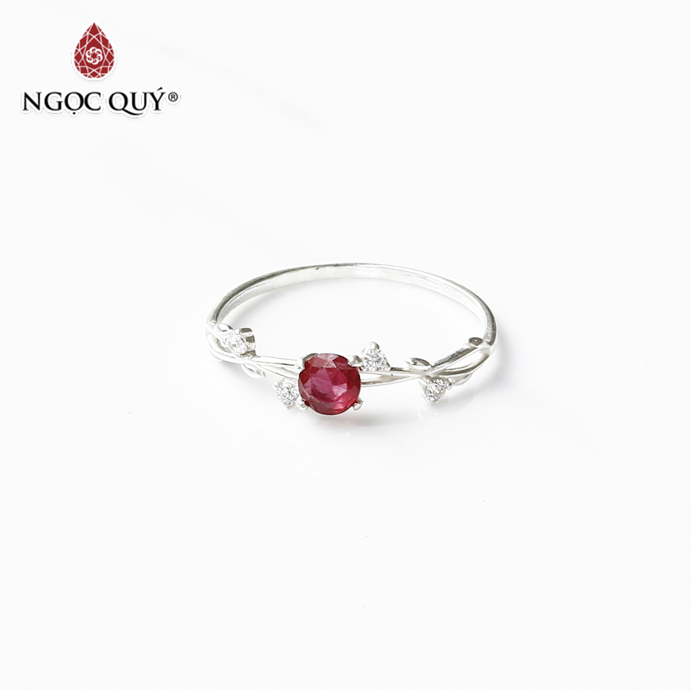 Nhẫn đá ruby mệnh hỏa thổ - Ngọc Quý Gemstones