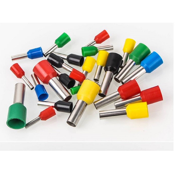100 đầu cos pin rỗng E10-12 / E16-12 đủ màu