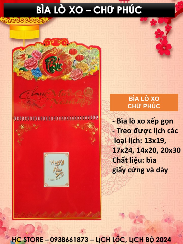 [NHIỀU LOẠI] BÌA TREO LỊCH, KHÁNH LỊCH GIẤY 2025 (chưa gồm lốc lịch)