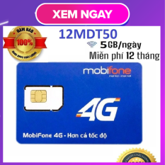 Sim 4G Mobifone GÓI 12FD50/12MDT50 MAX DATA XÀI THẢ GA – BẢO HÀNH 1 ĐỔI 1