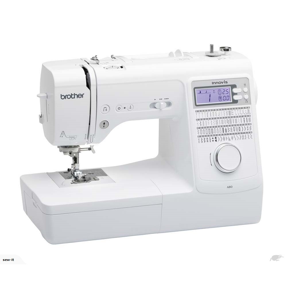 [HCM][TẶNG KÈM BỘ 11 CHÂN VỊT VÀ LỐC CHỈ NHIỀU MÀU] MÁY MAY BROTHER A80 CHÍNH HÃNG MỚI 100%