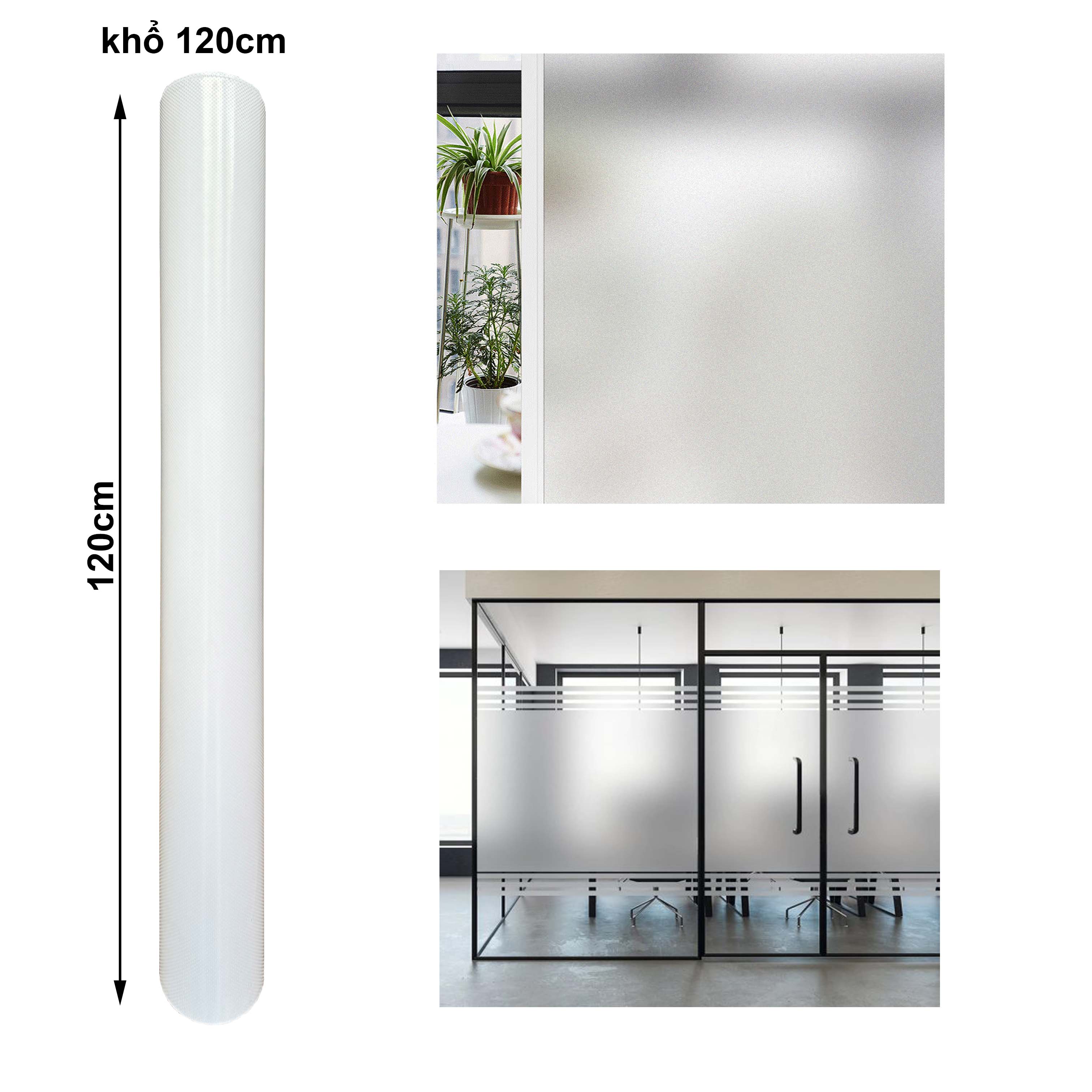 Decal mờ dán kính sẵn keo