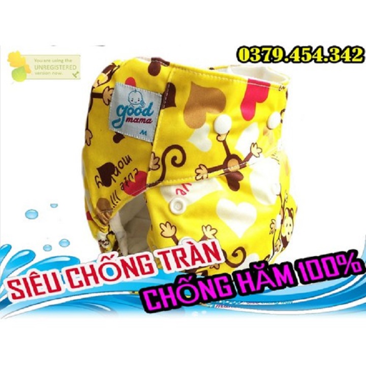 Bỉm Vải Goodmama size M Ban Đêm ( 3-12kg ) L đêm (10-17kg)