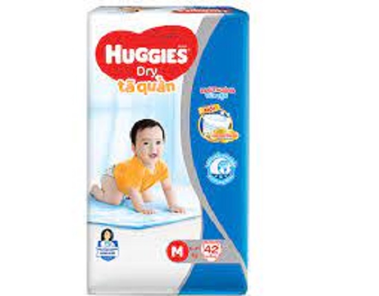 Bỉm huggies quần m42,l38,xl34,xxl30 miếng