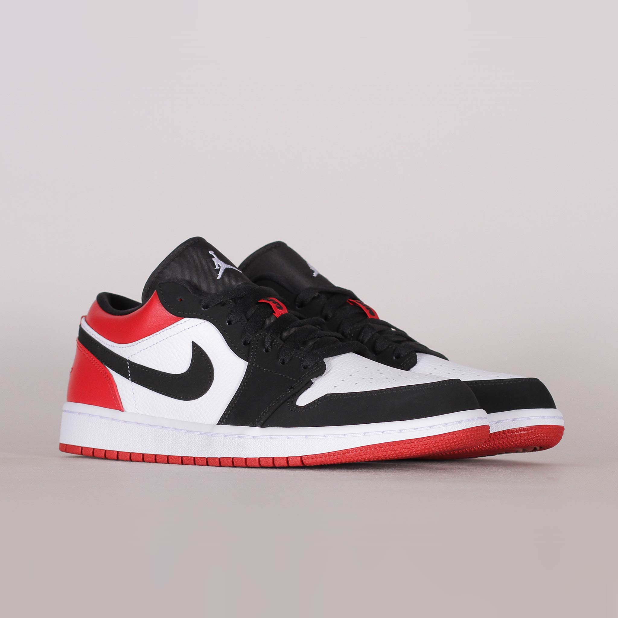 Giày Sneaker J0rdan 1 low Black toe ( JD1 đỏ đen )