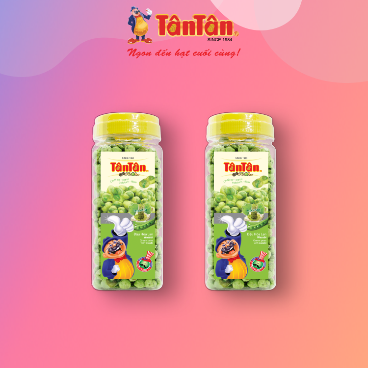 Combo 2 hũ Đậu Hòa Lan Wassabi Tân Tân (190g/hũ)