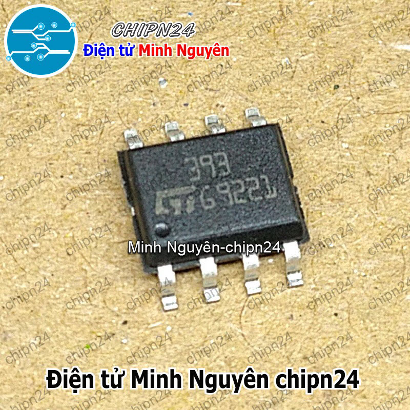 [2 con] (ST) IC Dán LM393 SOP-8 Hàng Tốt (SMD) (LM393DT LM 393) - HH007149