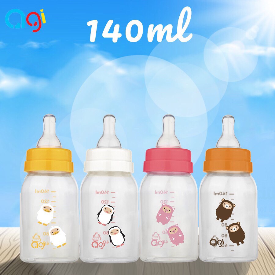 Bình sữa agi bình sữa cổ hẹp nhựa pp 60ml - 140ml - 250ml