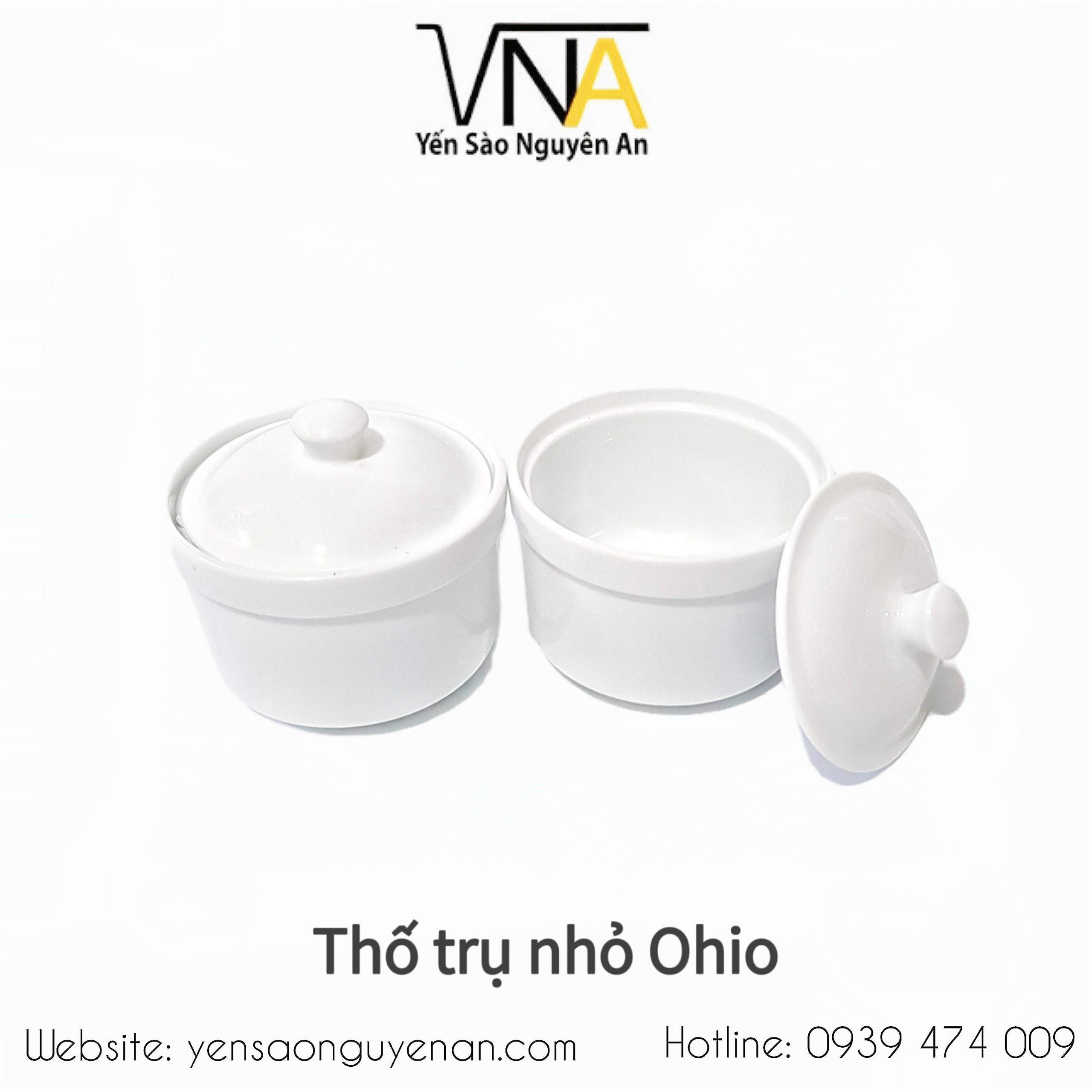THỐ CHƯNG YẾN BẰNG SỨ TRẮNG CAO CẤP