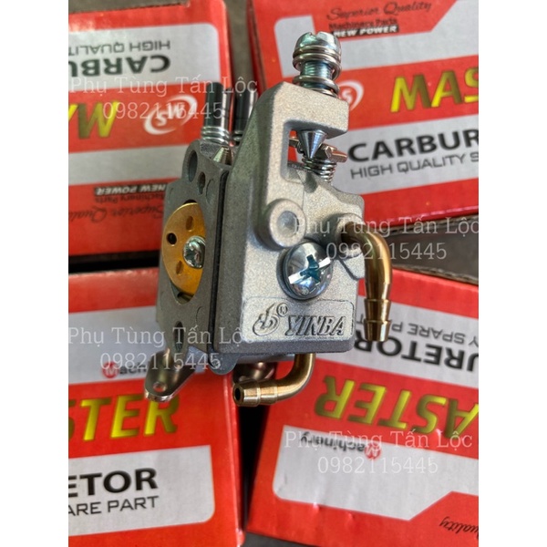 Bộ chế hoà khí, bình xăng con máy cưa 5200, 5900 hàng master sịn