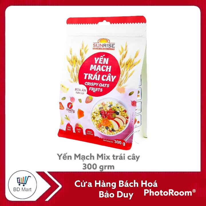 Yến mạch trái cây Sunrise bịch 300g