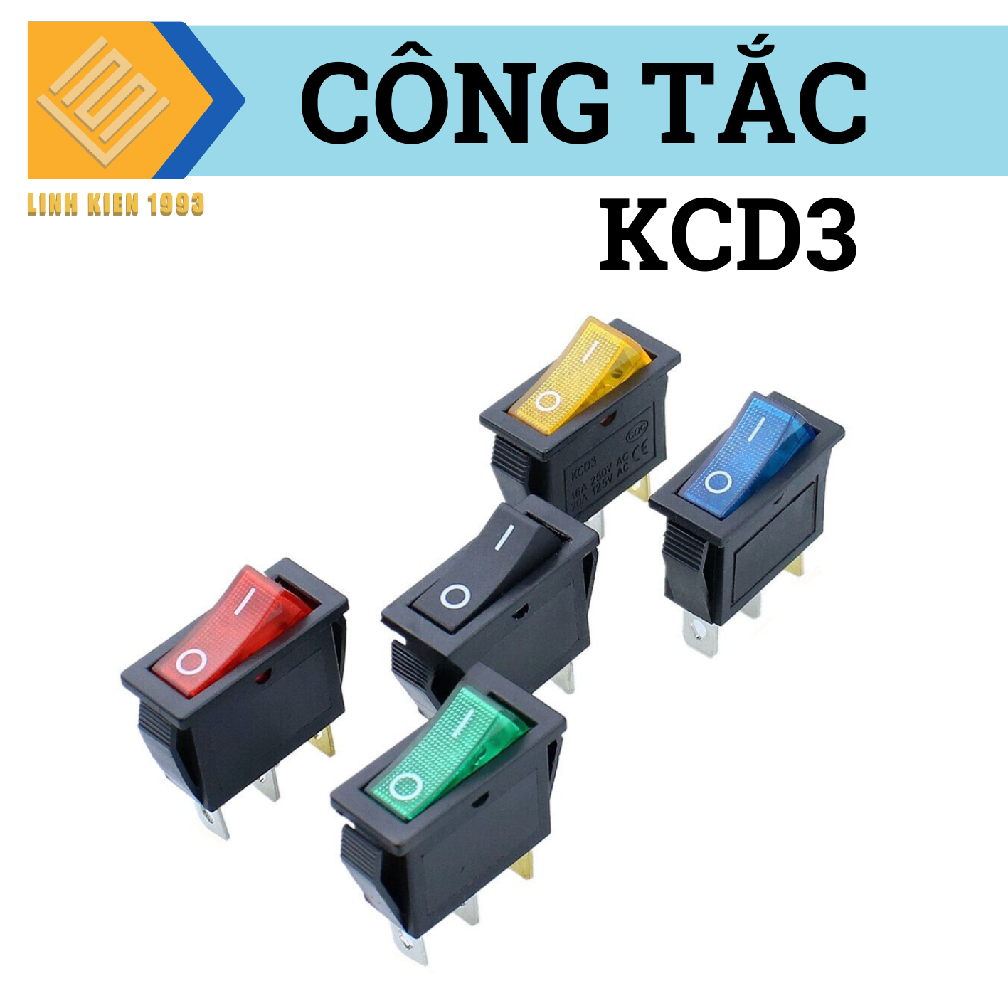 [ 2  CÁI ] Công tắc nguồn KCD3