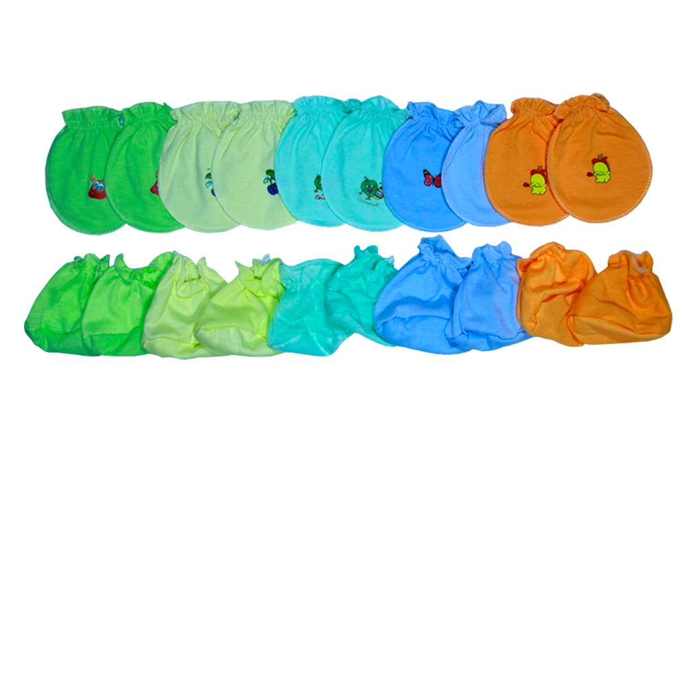 Bao Tay bao chân cho Bé Sơ Sinh ( 1 set gồm 1 đôi bao tay 1 đôi bao chân cho bé )